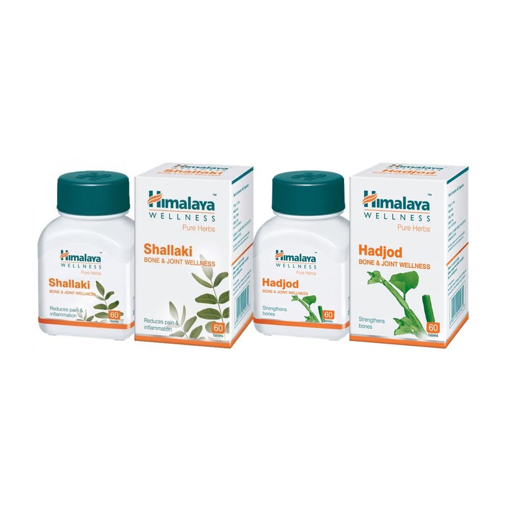 Набор Шаллаки + Хаджод Himalaya, 2 банки, 120 таблеток - кости и суставы