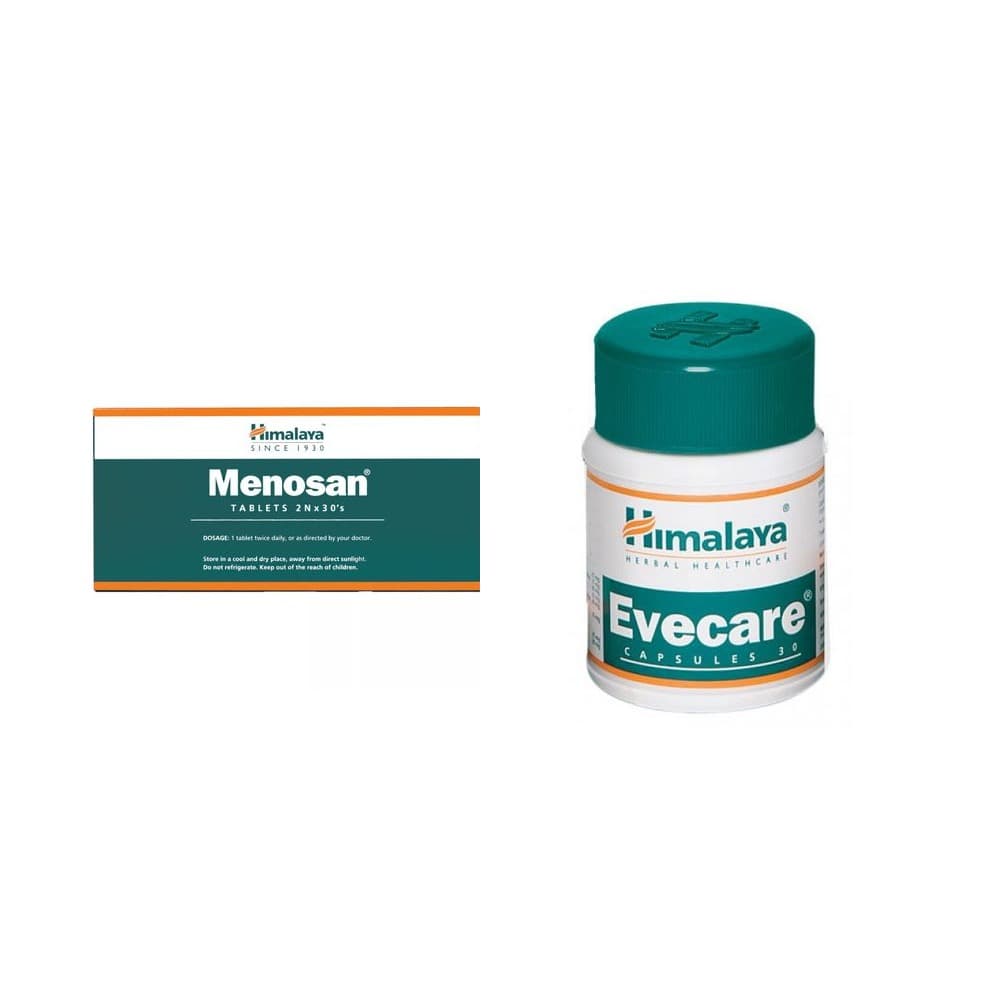 Набор Меносан + Эвакер Himalaya, 2 банки, 90 таблеток - женское здоровье
