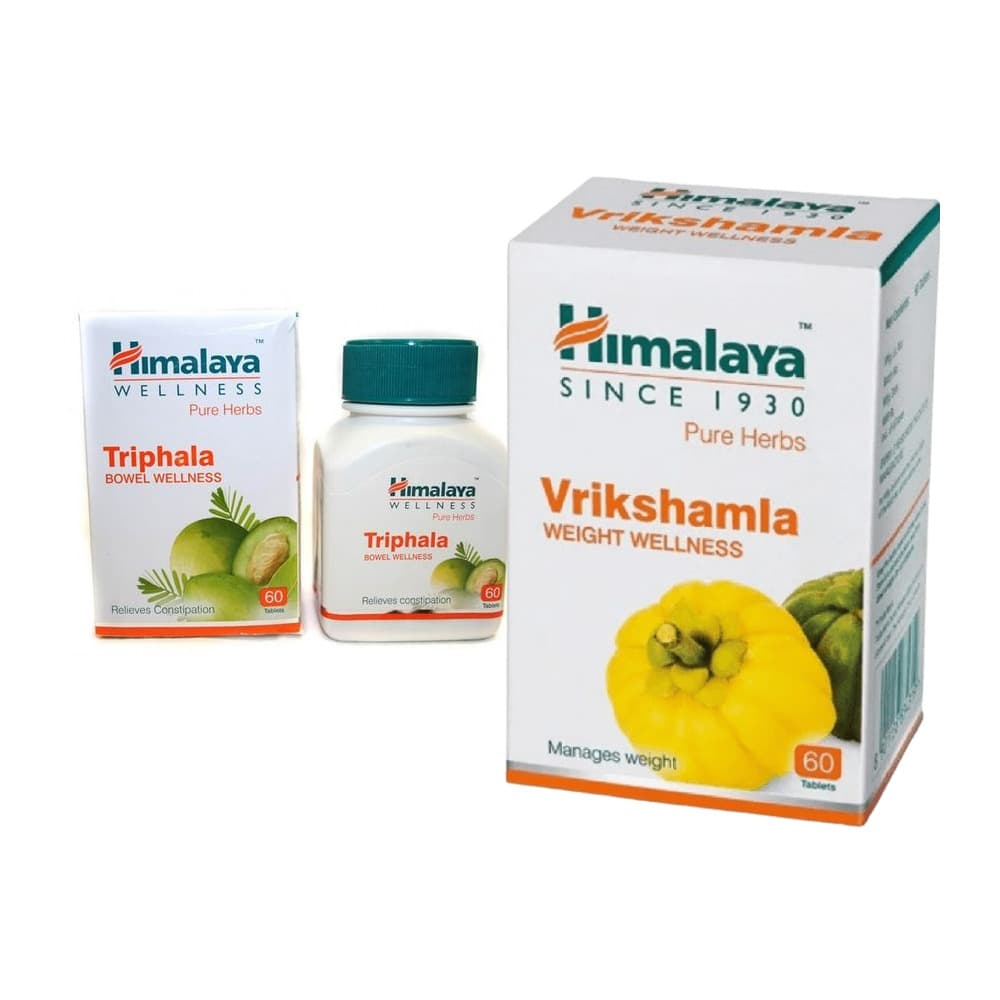 Набор Трифала + Врикшамла Himalaya, 2 банки, 120 таблеток - детокс