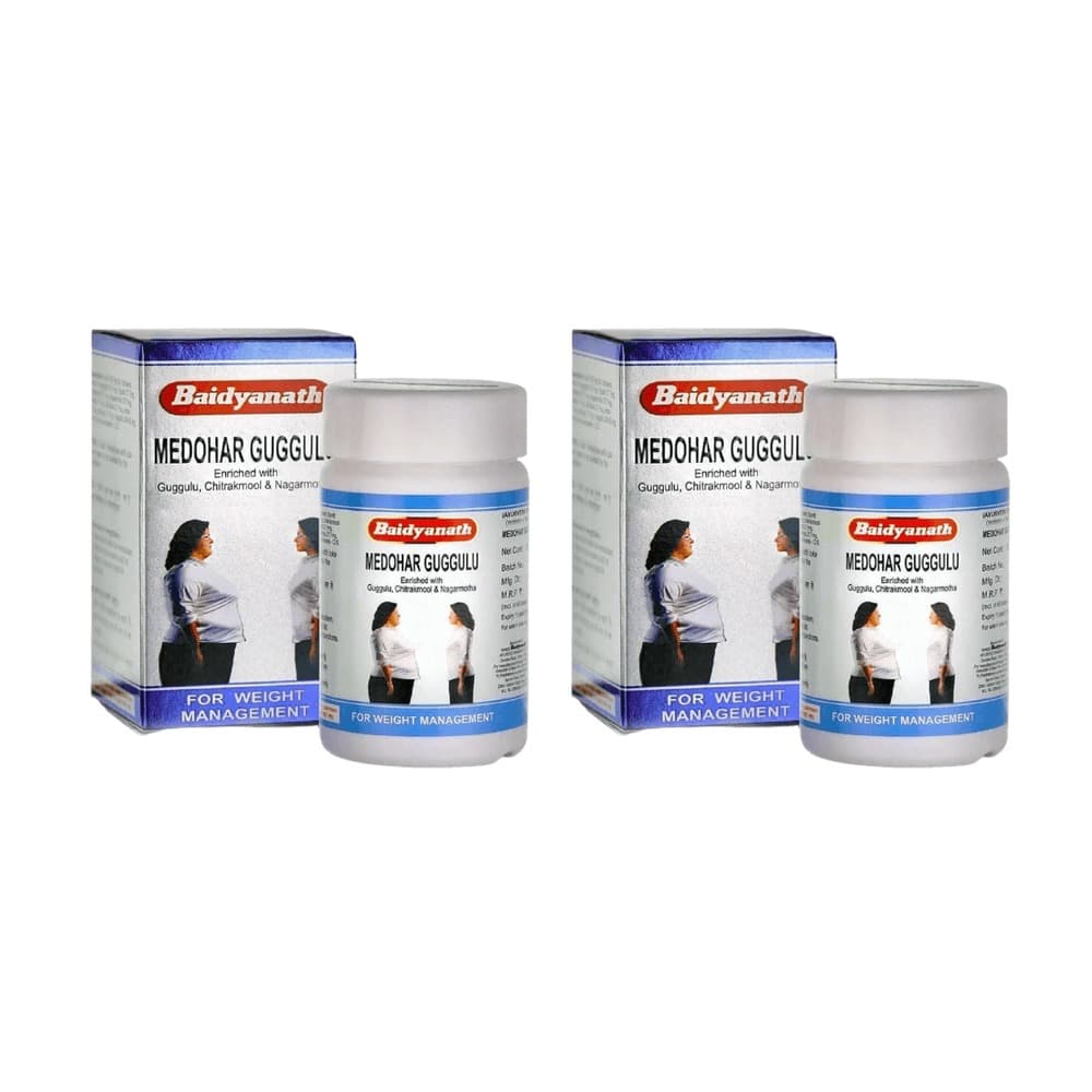 Медохар гуггул Baidyanath, 2 банки, 240 таблеток - контроль веса
