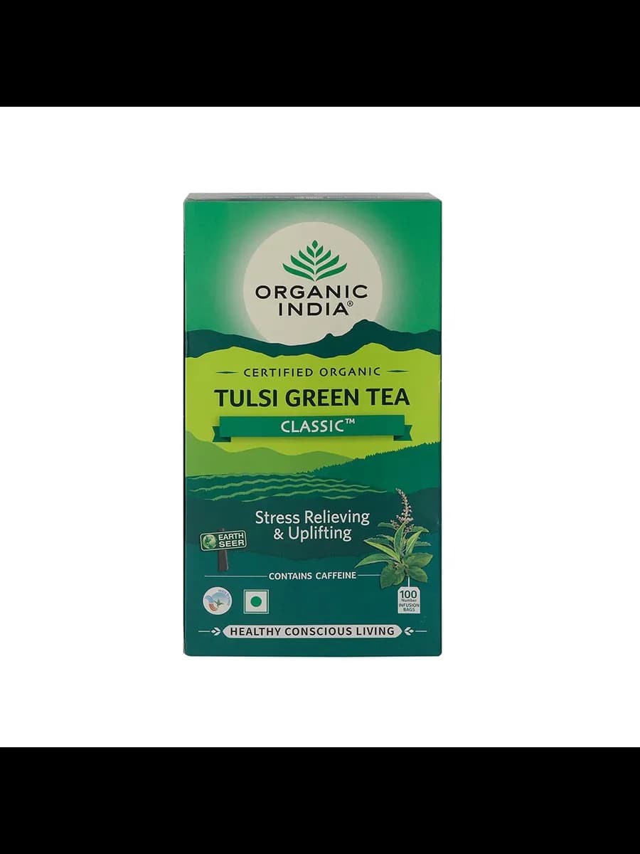 Зелёный чай с Тулси Organic India, 25 пакетиков - чай