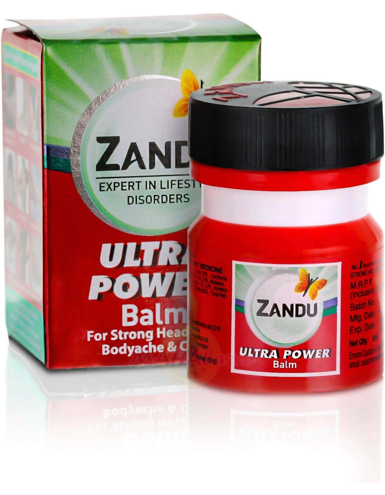 Бальзам Ultra Power Zandu, 8 мл - аюрведический бальзам
