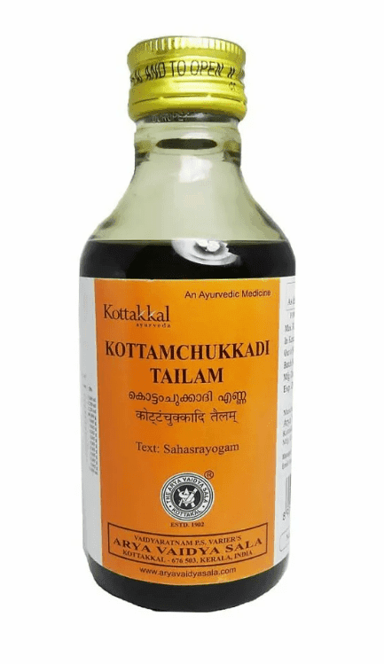Масло Коттамчукади Тайлам Kottakkal, 200 мл - массажное масло