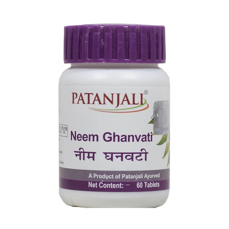 Ним гханвати Patanjali, 60 таблеток - для кожи