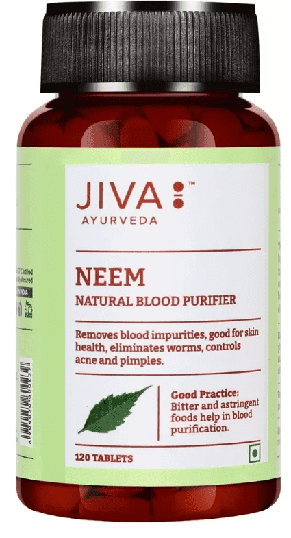 Ним Jiva, 120 таблеток - для кожи