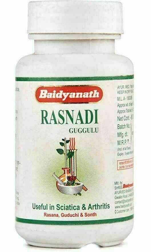 Раснади гуггул Baidyanath, 80 таблеток - для суставов