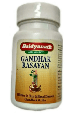 Гандак расаян Baidyanath, 40 таблеток - для кожи