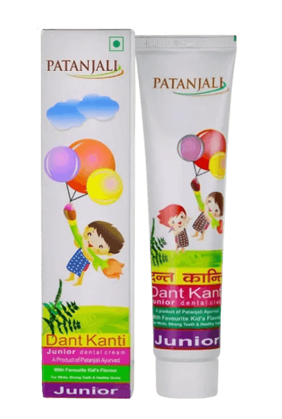 Детская зубная паста Junior Patanjali, 100 г - уход за полостью рта