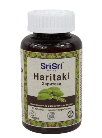 Харитаки Sri Sri Tattva, 60 таблеток по 650 мг - для пищеварения
