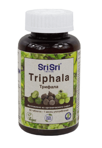 Трифала Sri Sri Tattva, 60 таблеток по 650 мг - для пищеварения