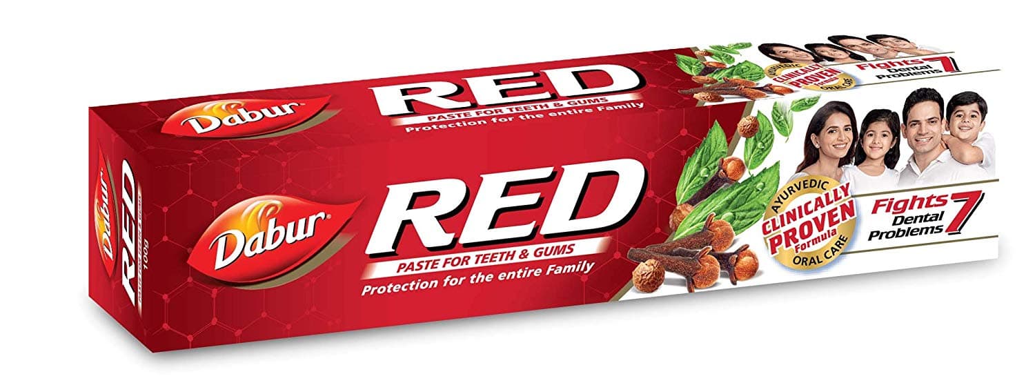 Зубная паста Red острая Dabur, 100 г - уход за полостью рта