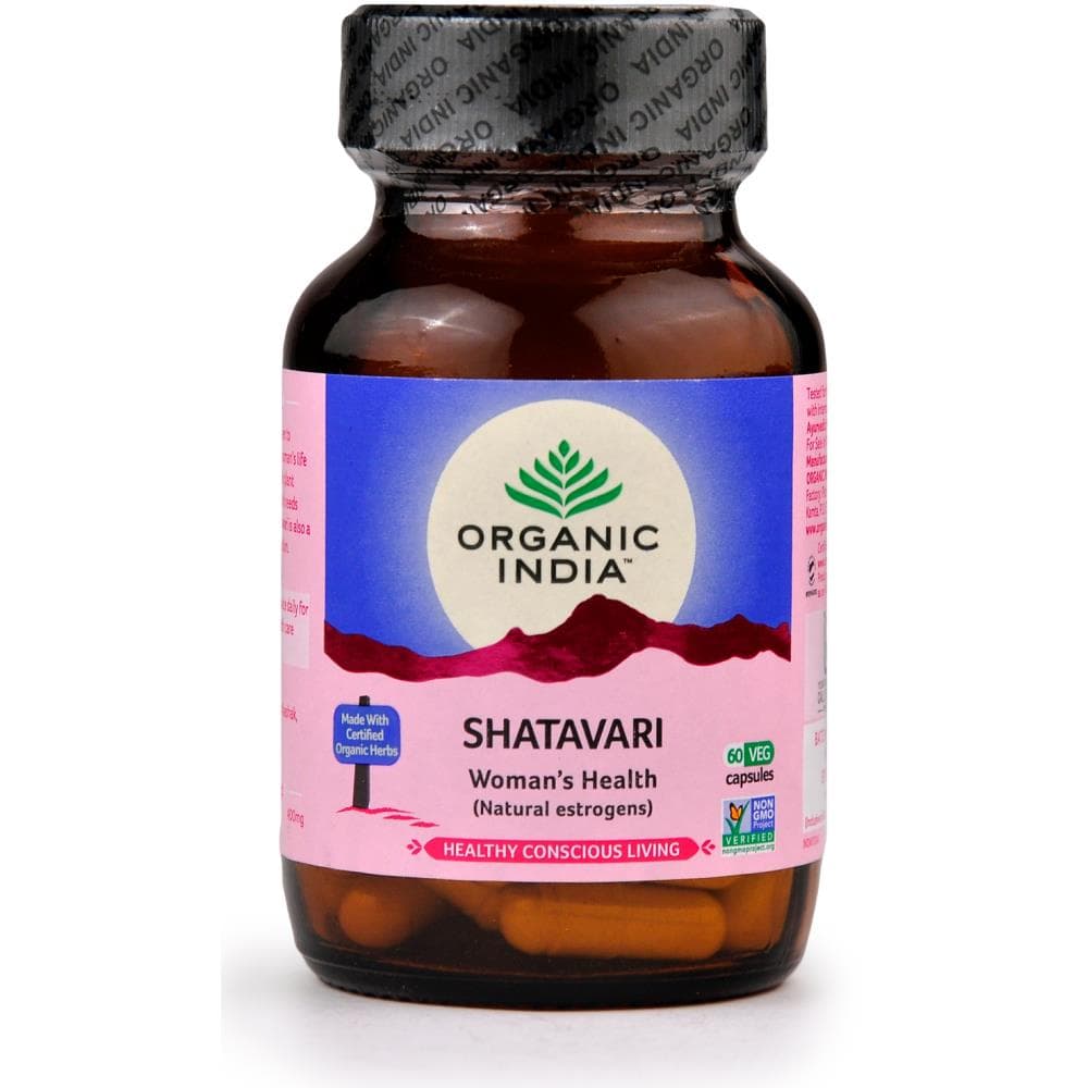 Шатавари Organic India, 60 капсул - женское здоровье
