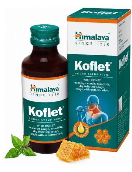 Сироп Кофлет Himalaya, 100 мл - для горла