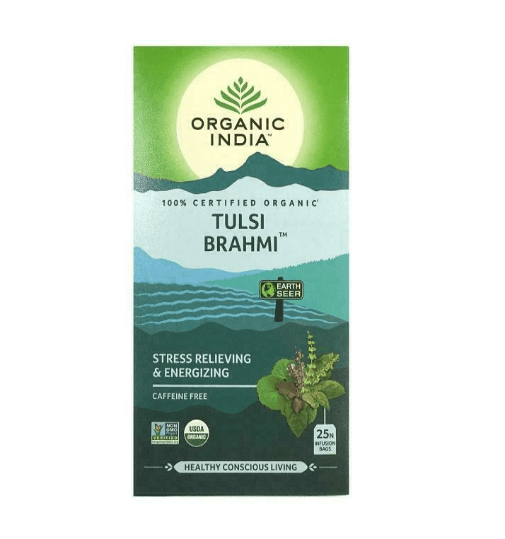 Чай Тулси Брахми Organic India, 25 пакетиков - чай