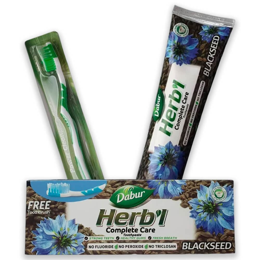 Зубная паста с чёрным тмином Dabur, 150 г, со щёткой - для полости рта