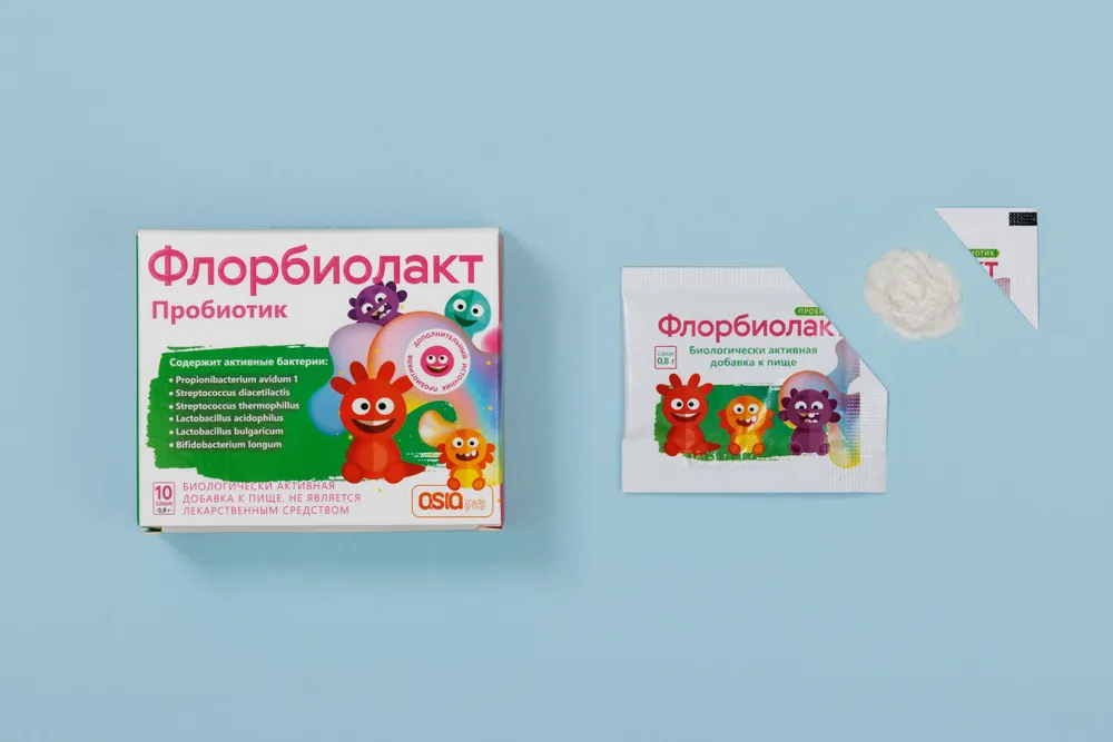 Флорбиолакт (Florbiolact), 10 саше — комплекс лакто- и бифидобактерий